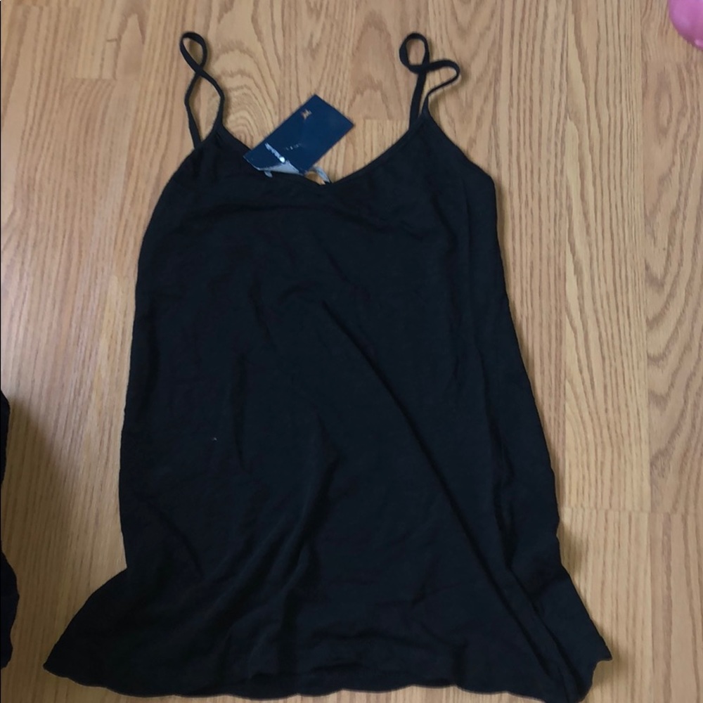 black flowy tank